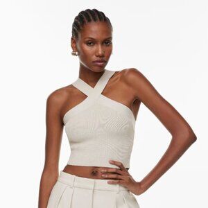 NWT Babaton Sculpt Knit Criss Cross Top XL